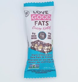 Love Good Fats Love Good Fats - Barre Collation Moelleux, Chocolat Noir, Sel de Mer et Amandes (40g)
