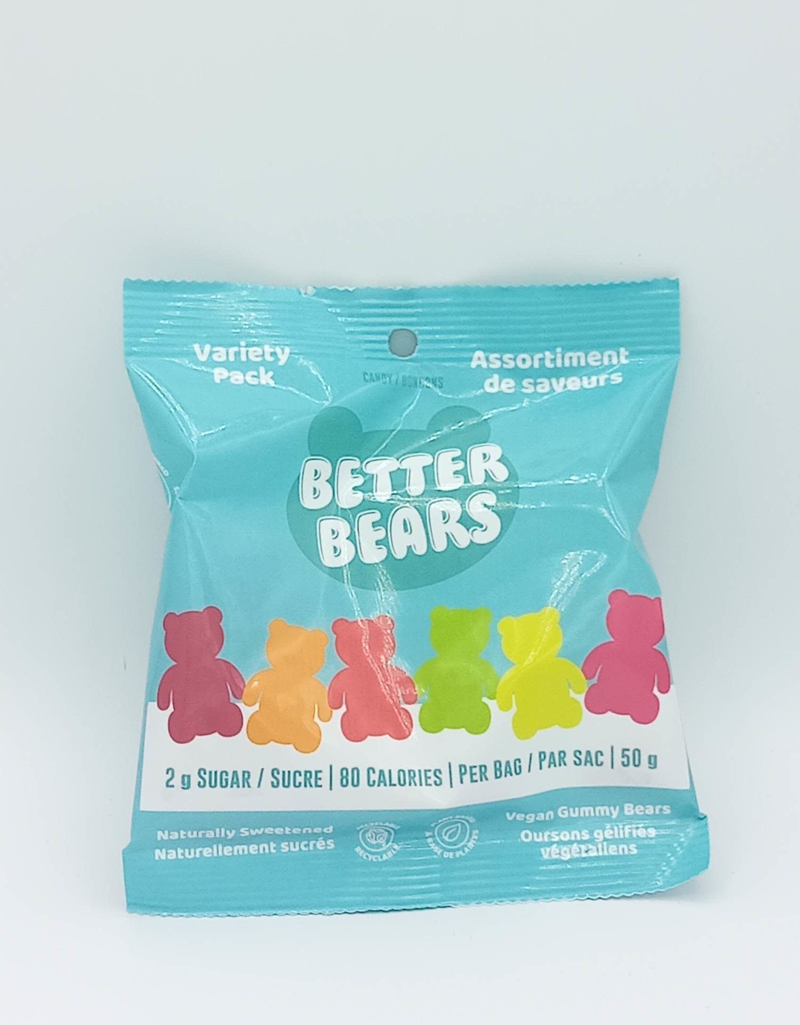 Better Bears Food Better Bears Foods Inc - Jujubes Végétaliens, Pack de Variétés (50g)