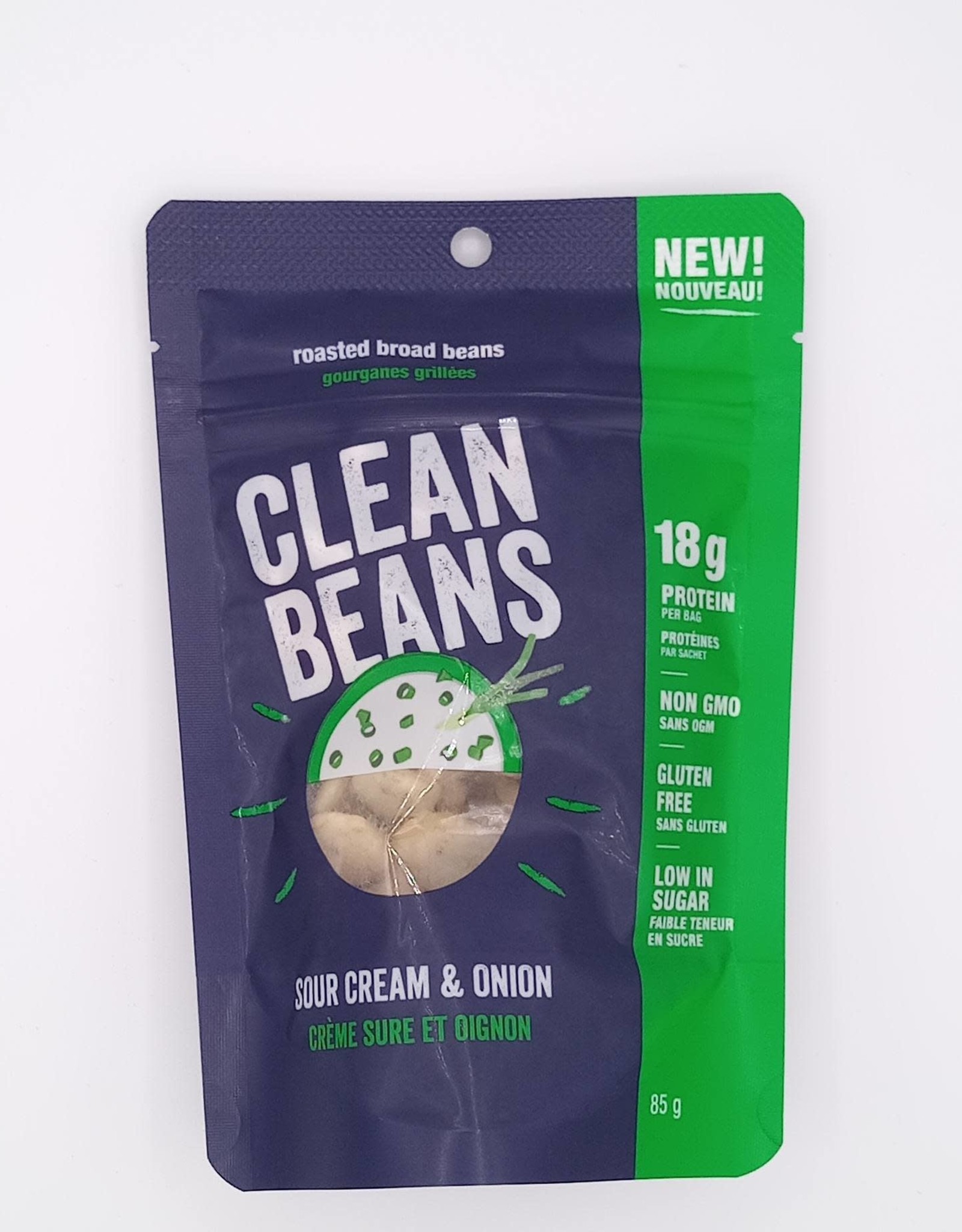 Clean Bean Clean Bean - Gourganes Clean Bean, Creme Sur et Oignon (85g)