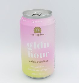 Gldn Hour Gldn Hour - Eau Pétillante au Collagene, Melon D'eau et Lime (355ml)