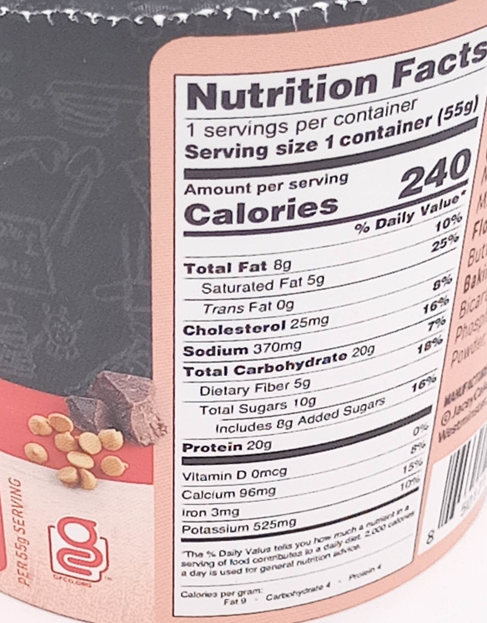 Flapjacked Flapjacked - Mighty Muffins, Beurre d'Arachides au Chocolat (1.94oz)