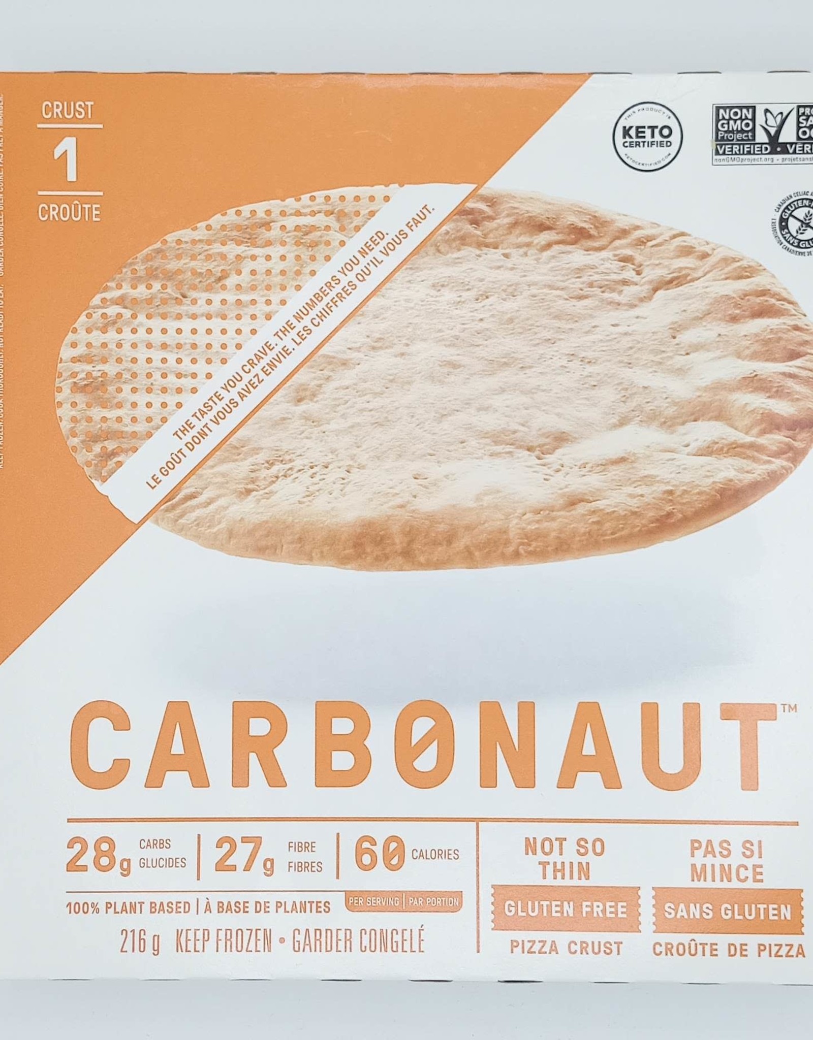 Carbonaut Carbonaut - Pâte À Pizza Pas Si Mince, Faible en Glucide et Sans Gluten (216g)