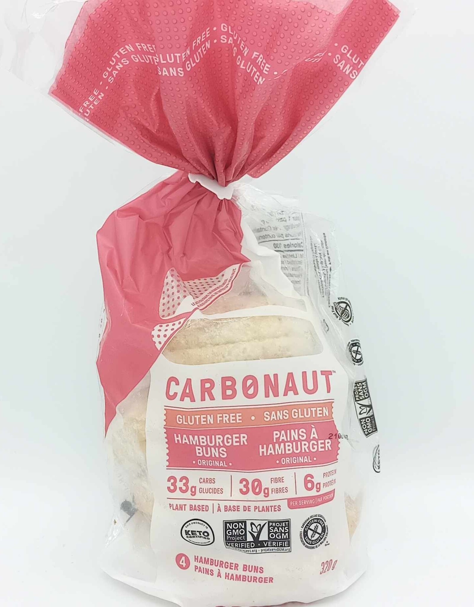 Carbonaut Carbonaut - Pain Hamburger Faible En Glucide, Sans Gluten (320g)