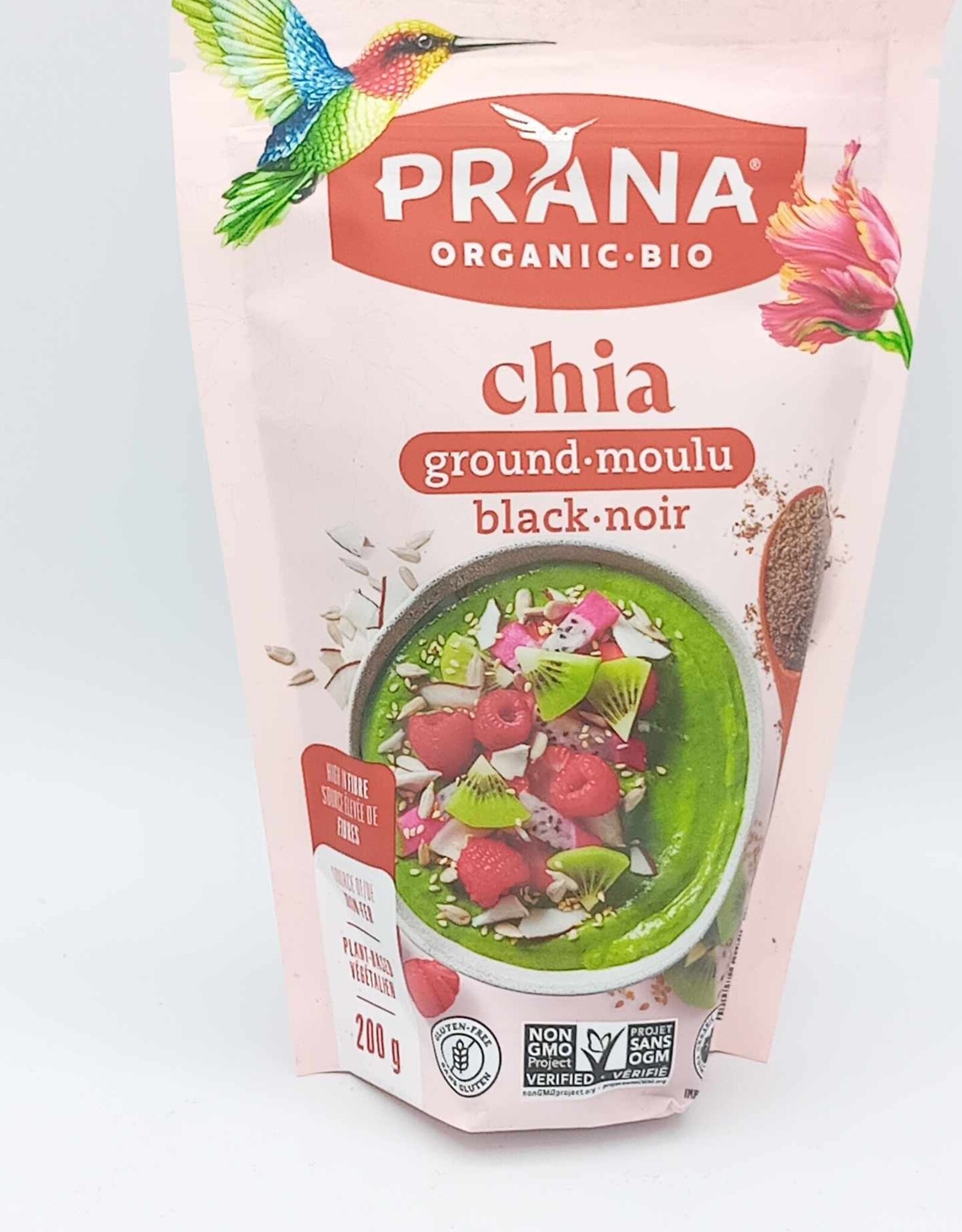 Prana Prana - Graines de Chia, Chia Noir Moulue (200g)