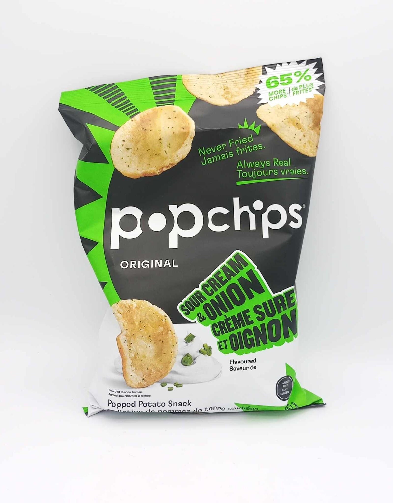 Pop Chips Pop Chips - Croustilles, Creme Sur et Oignon (142g)