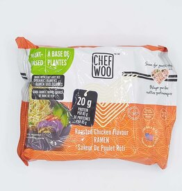 Chef Woo Chef Woo - Ramen À Bases de Plantes, Protéiné À Saveur de Poulet Sans Cup (85g)