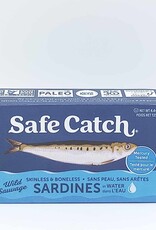 Safe Catch Safe Catch - Sardines Sauvages Sans Peau, Dans L'Eau (125g)