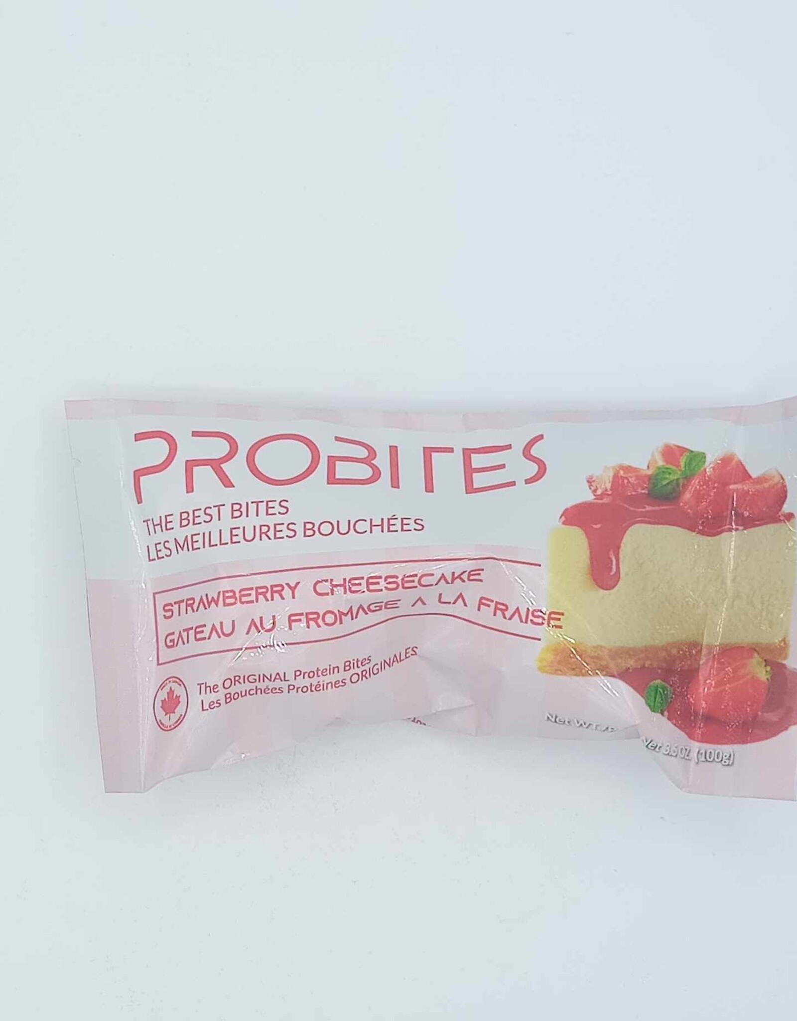 Probites Probites - Bouchées de Protéines, Gâteau au Fromage aux Fraises (100g)