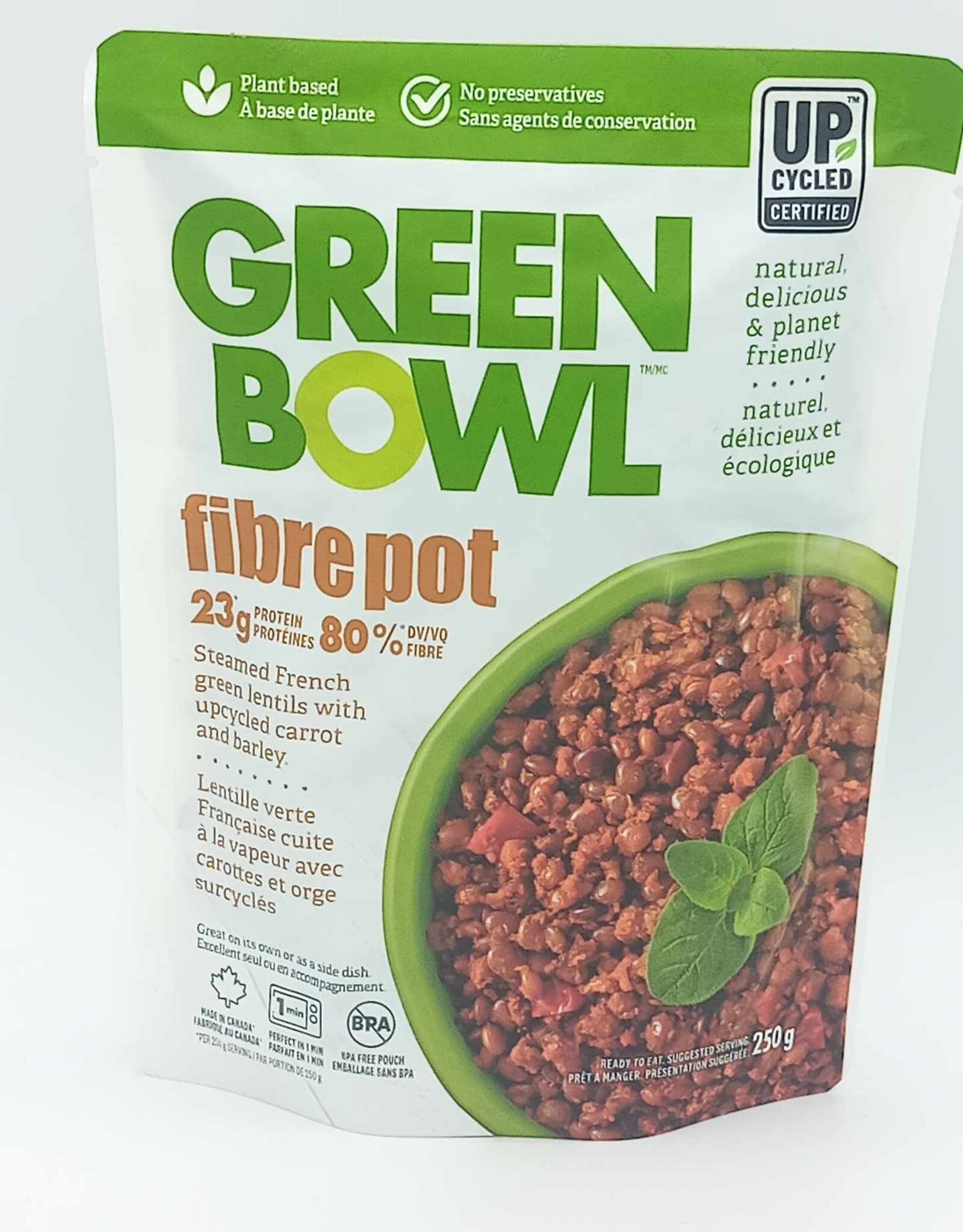 Green Bowl Green Bowl - Fibre Pot, Carotte et Orge (250g)