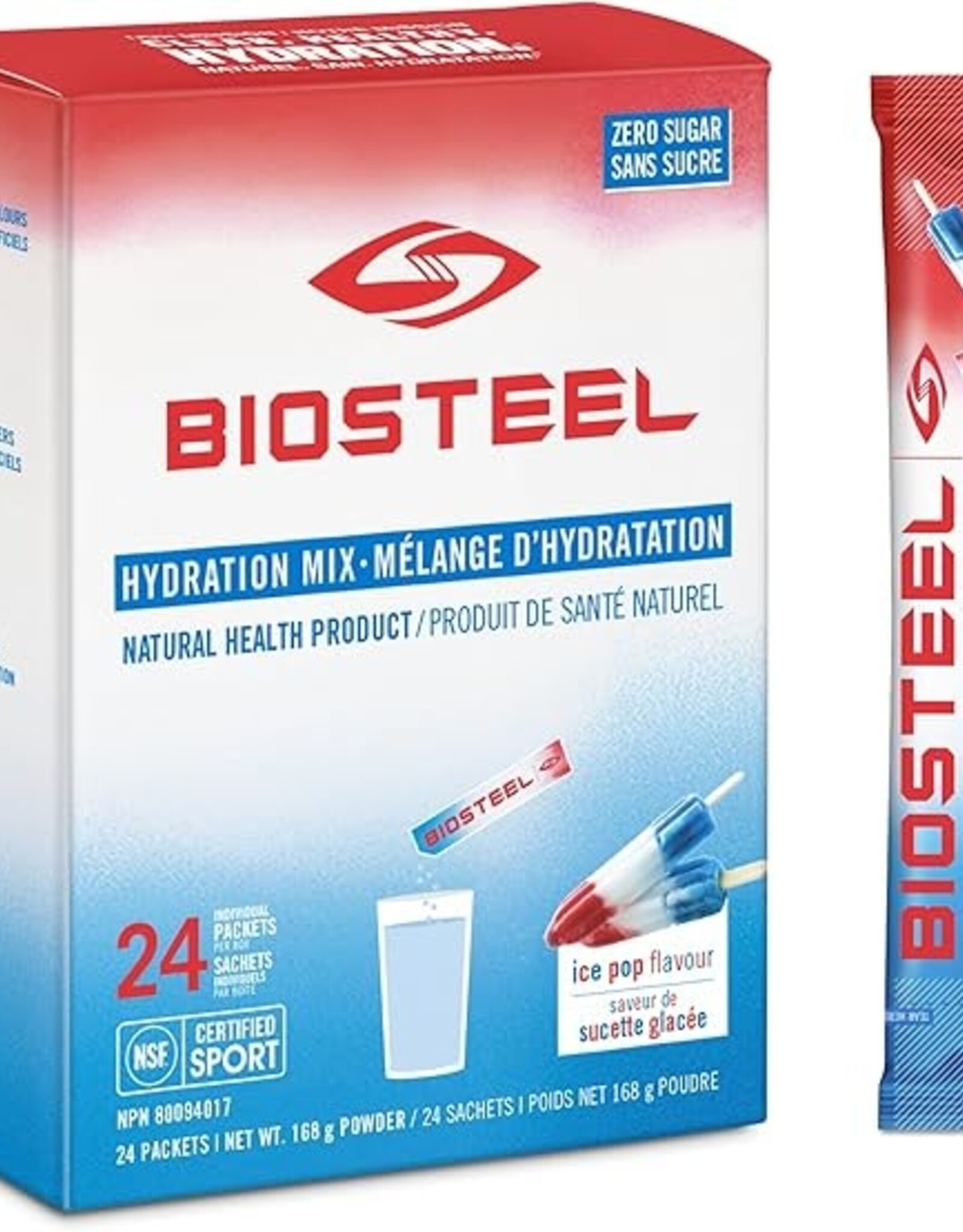 BioSteel Biosteel - Préparation Sportive - Électrolyte, Ice Pop ,  (7ct)