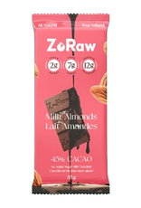 Zoraw Zoraw - Barre de Chocolat Keto et Proteinée, Au Lait et Amande (52g)