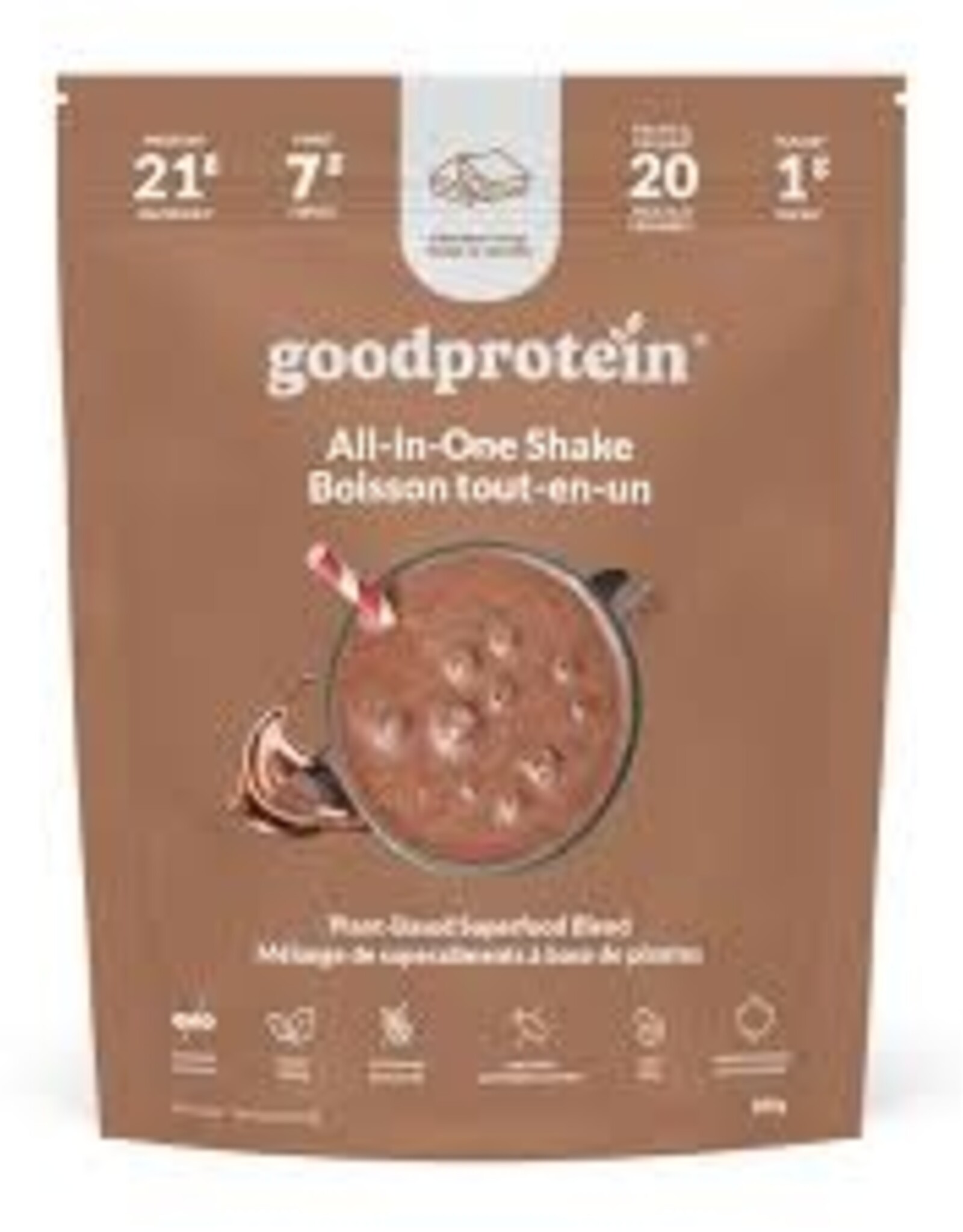 Good Protéine Good Protein - Pourdre de Portéine, Fudge Chocolat (880g)
