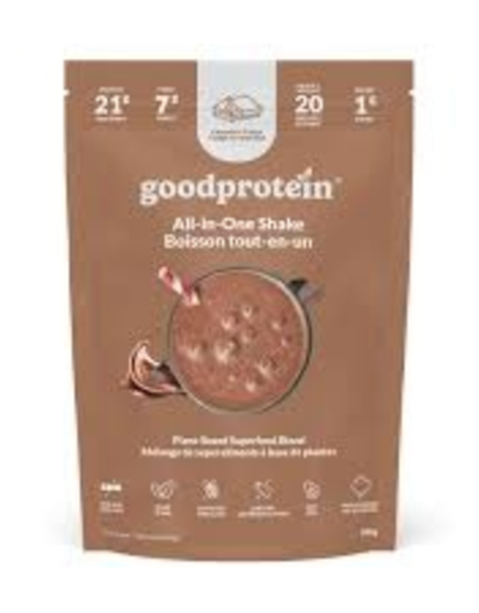 Good Protéine Good Protein -  Poudre de Protéine,  Chocolat et Fudge (440g)