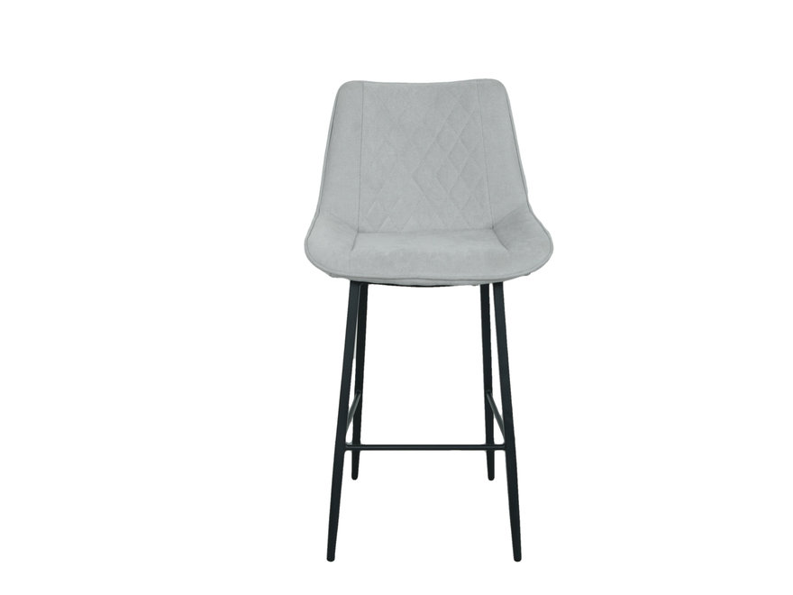 Zelinda Accent Stool Gracie Oaks Color: Gray Terry Cloth