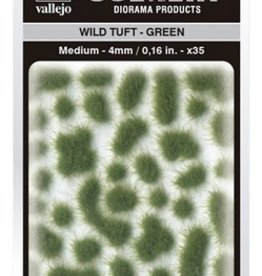 Vallejo Vallejo Scenery Diorama Products: WILD TUFT- GREEN (Medium 4mm)
