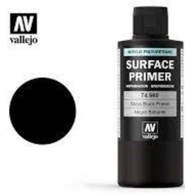 Vallejo Surface Primer: Gloss Black (200ml)