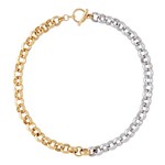 Martha Calvo Two Tone Rolling In Necklace