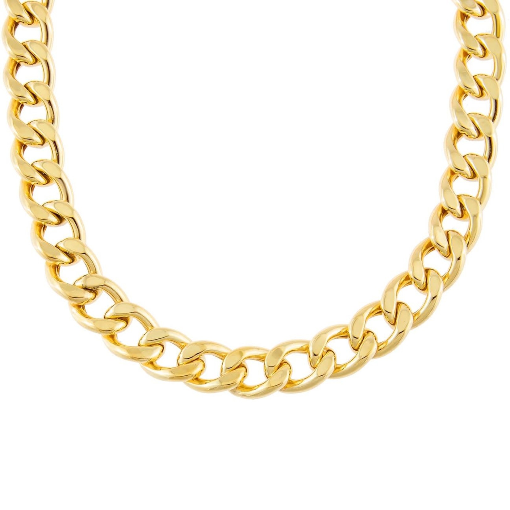 Adinas Large Miami Curb Link Necklace