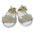 Wyld Blue Kids Baby Knit Sandals Sand
