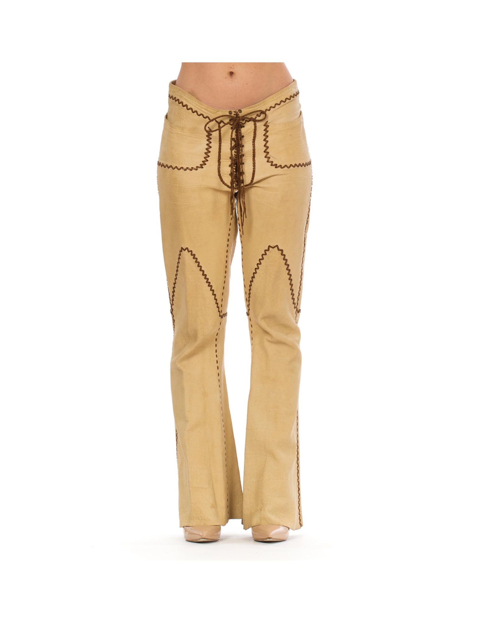 western leather pants