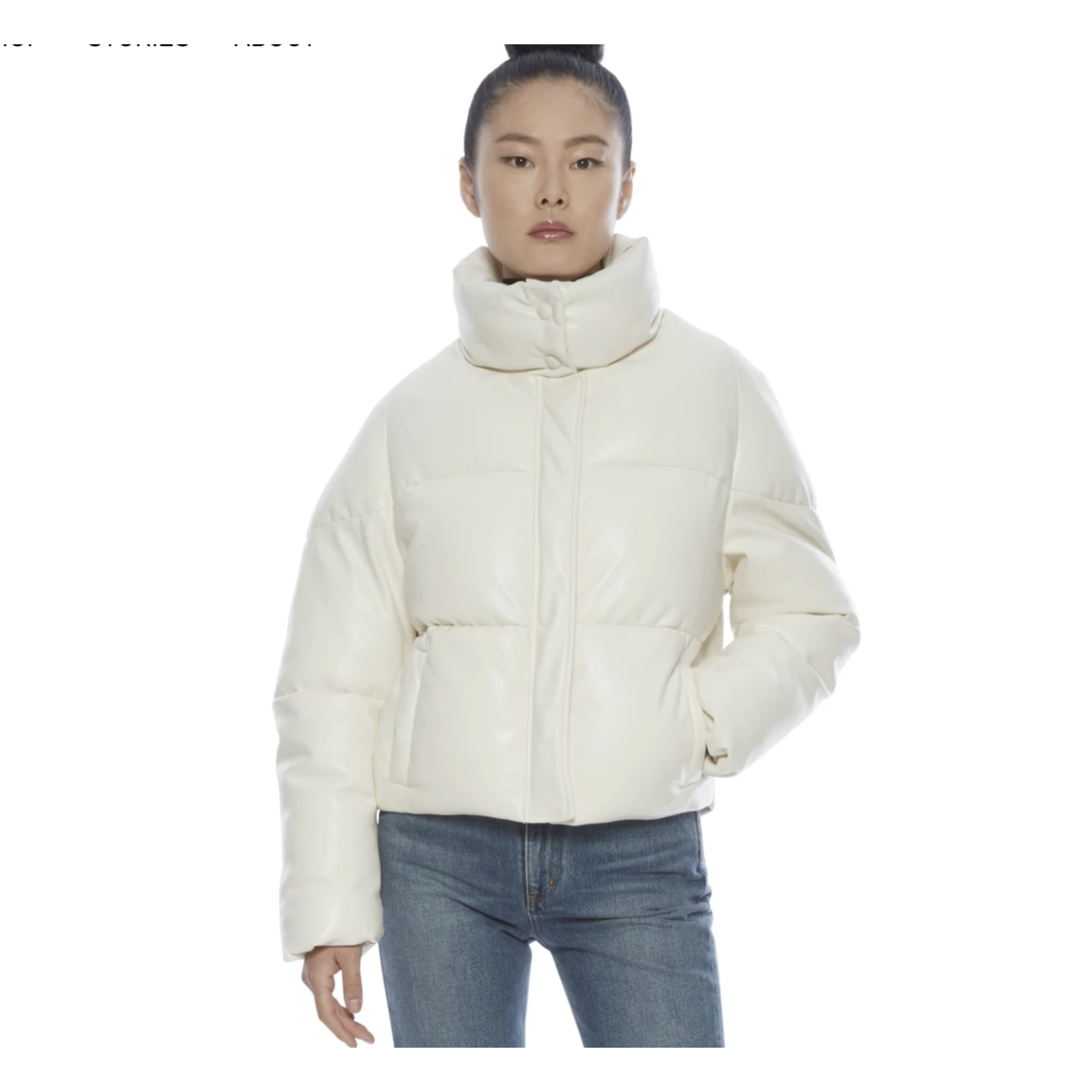 APPARIS Jemma Faux Leather Puffer Jacket