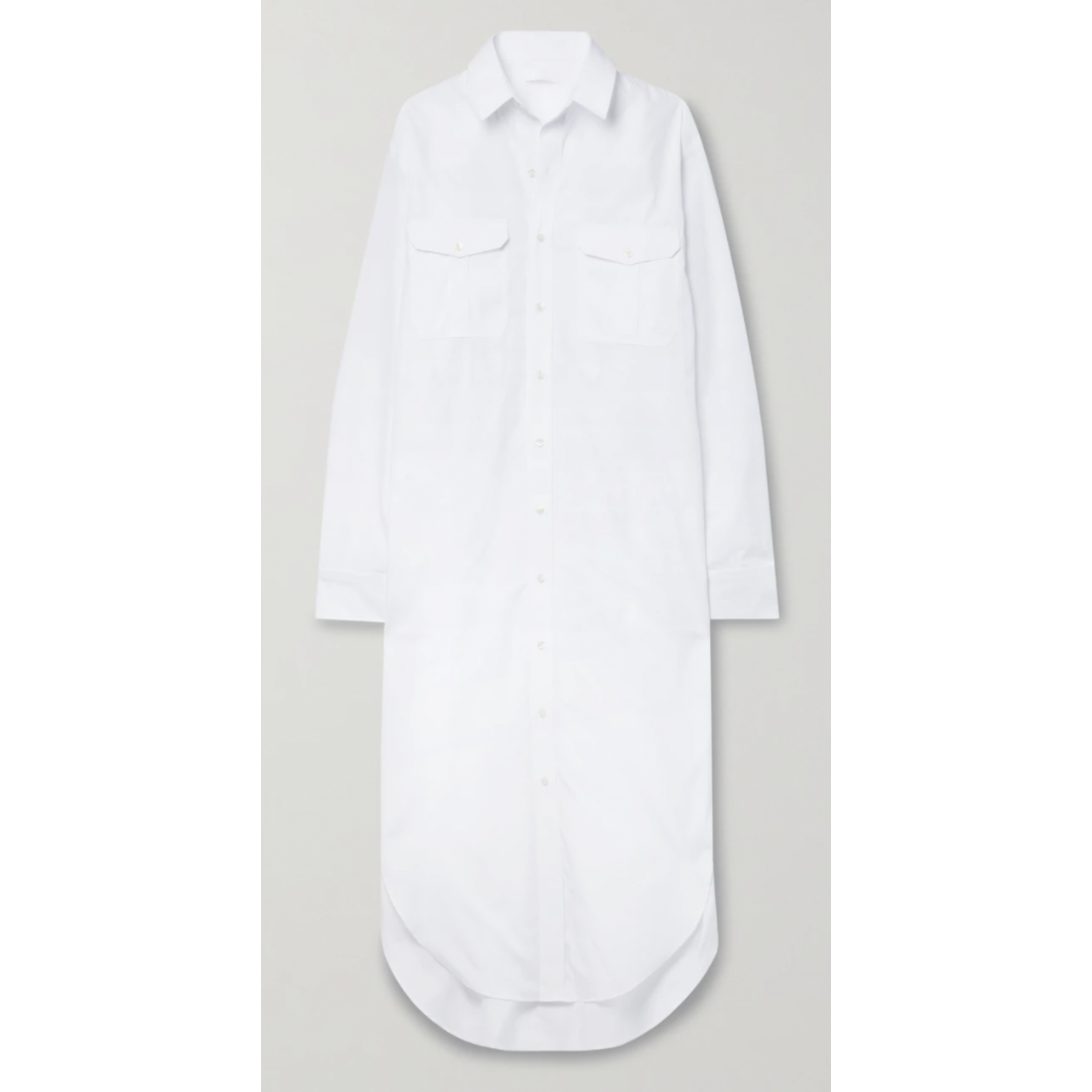 Wyld Blue Wardrobe.NYC Cotton Poplin White Shirt Dress XS
