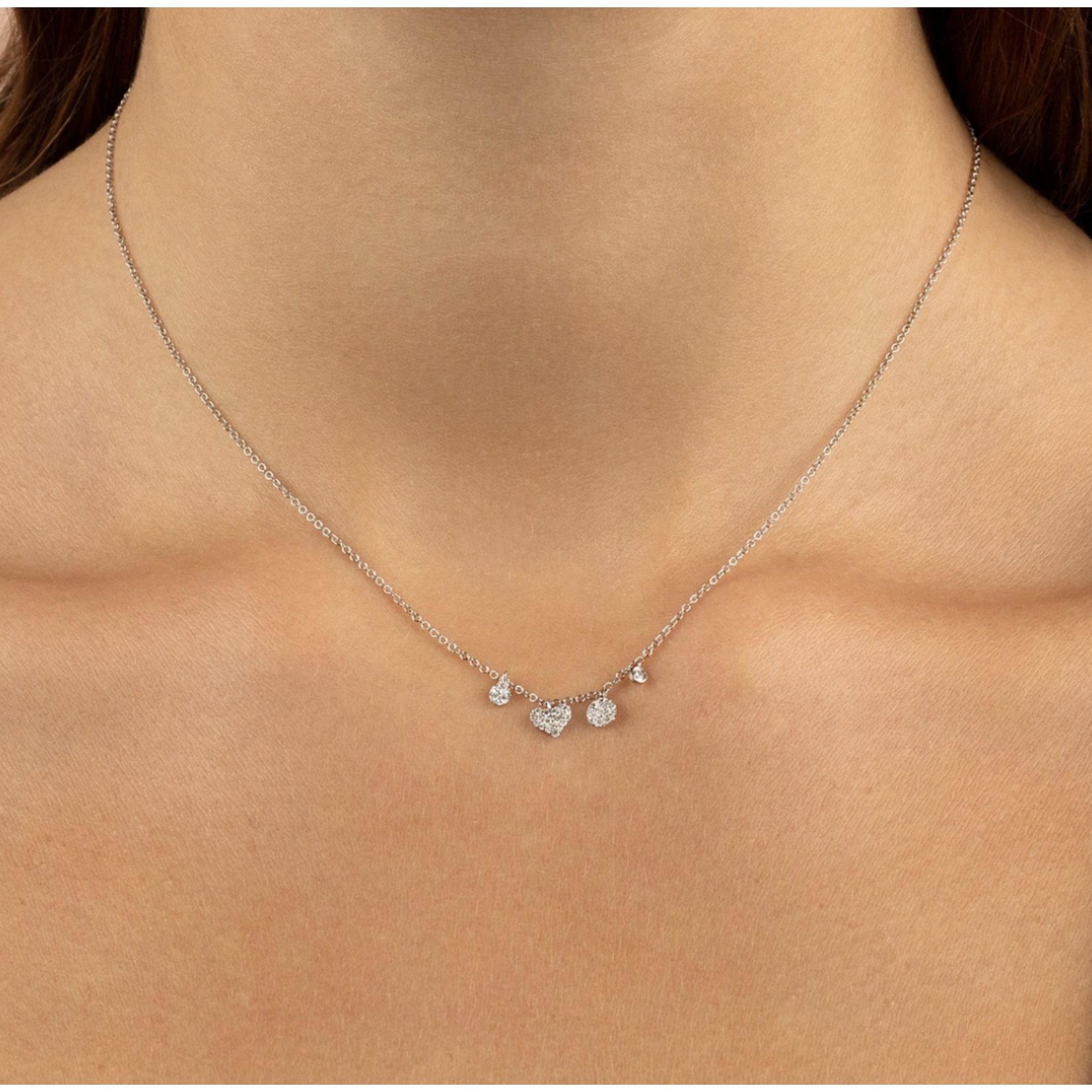 Adinas Diamond Shapes Necklace 14K