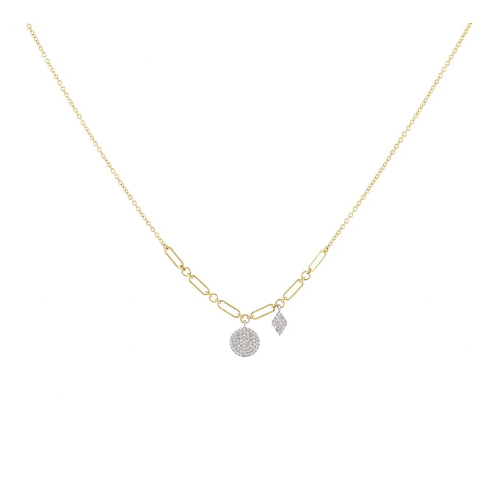 Adinas Dainty Diamond Charm Necklace 14K