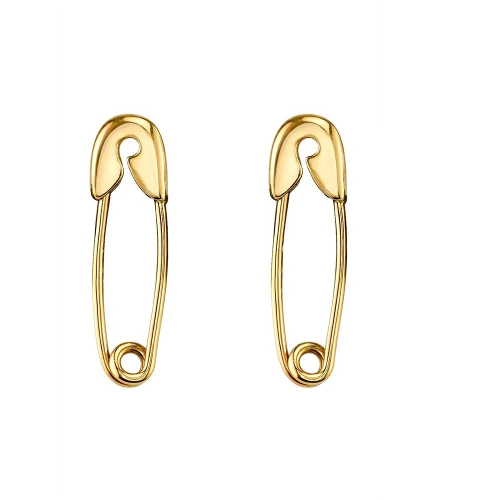 Adinas Solid Safety Pin Earring