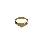 Wyld Blue Gold Heart Ring