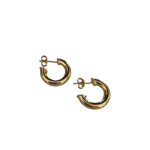 Wyld Blue Simple Small Gold Hoops