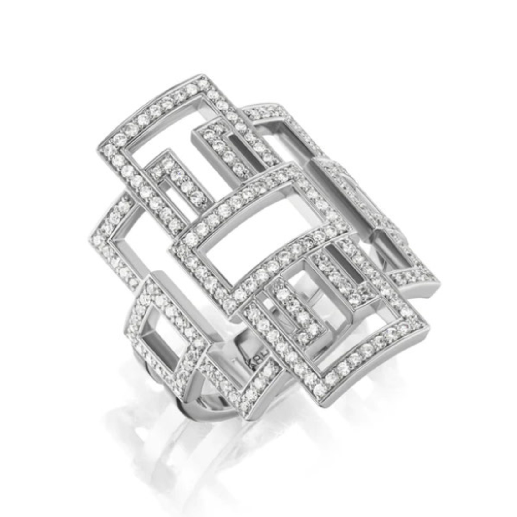 KBH Jewels Deco Diamond Deco Greca Ring