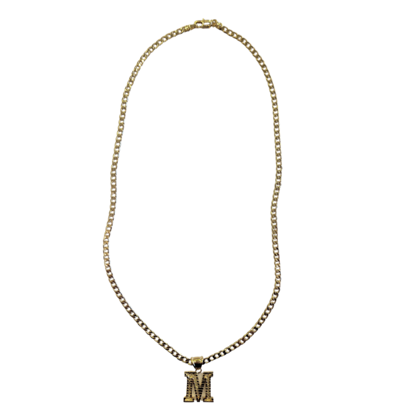 Wyld Blue Initial Cuban Necklace