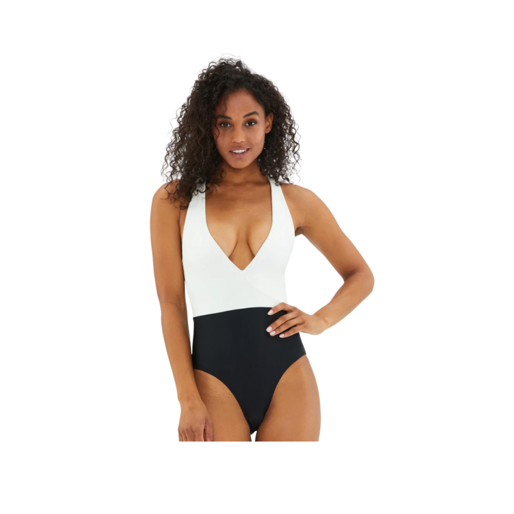 Norma Kamali Kamalikulture Super Low Back One-Piece Swimsuit in Black