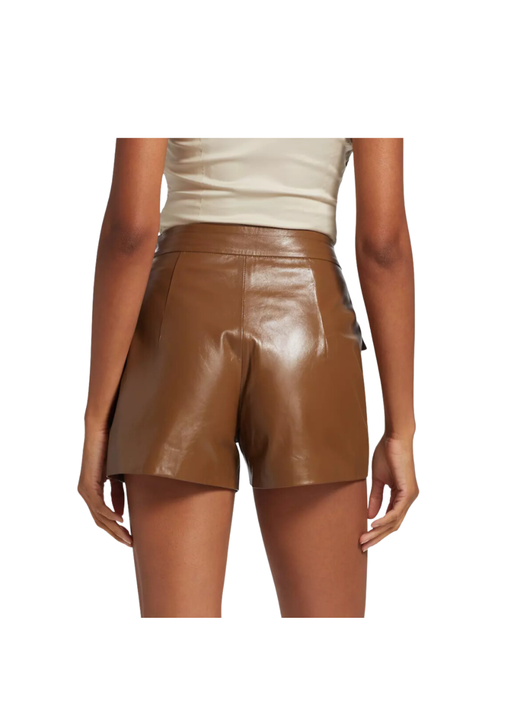 Zeynep Arcay Cargo Leather Short