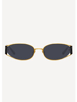 Linda Farrow Shelby Yellow Gold/ Black Sunglasses