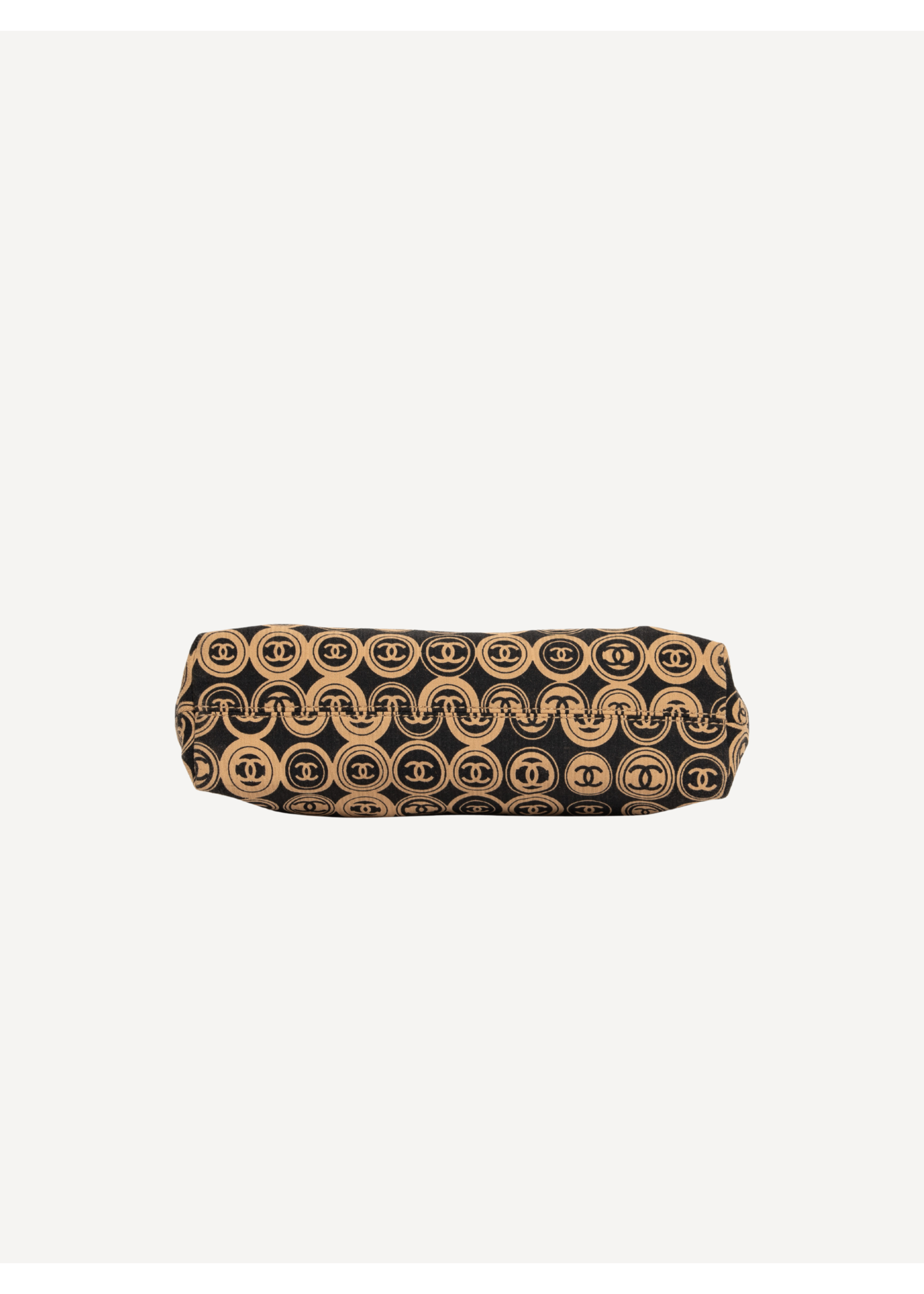 Wyld Blue Vintage Chanel CC Clutch Black and Gold