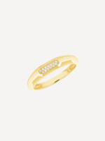 Larsa Marie Evie Ring .04CT Diamond Link Ring