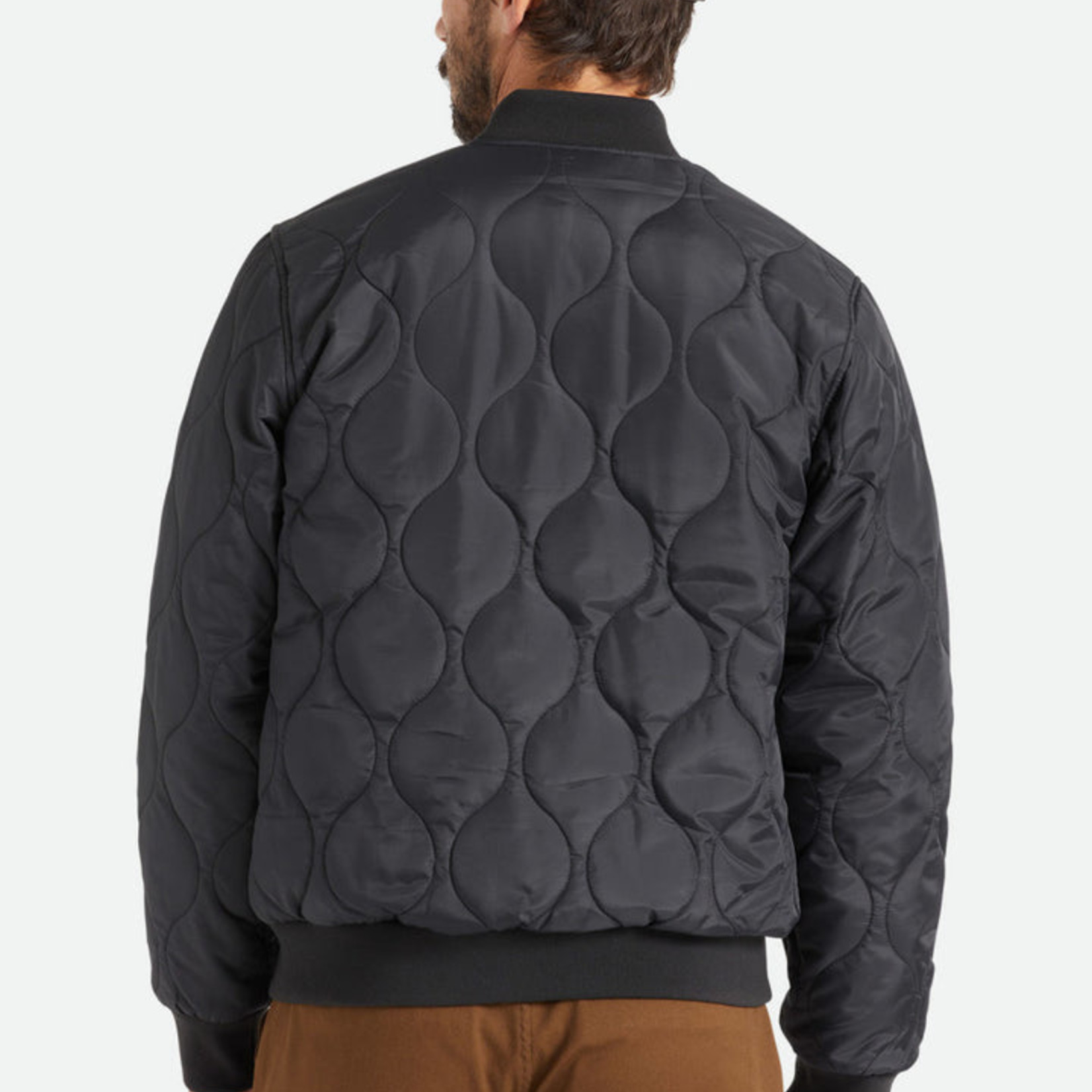 Brixton Brixton Dillinger Quilted Bomber Black
