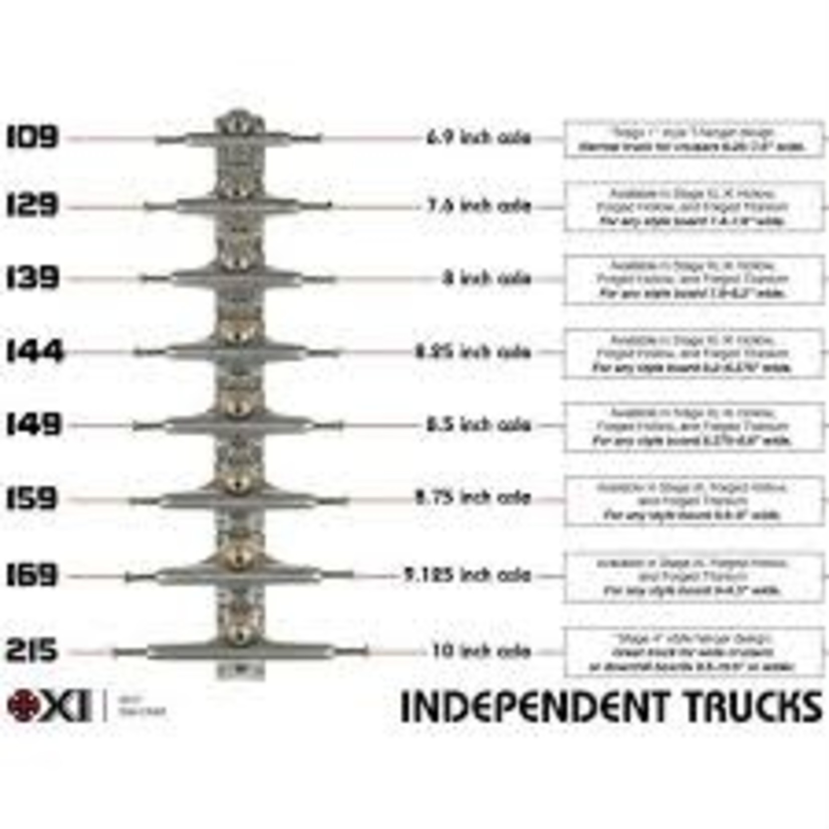 Independent Indy Stage11 Hollow Trucks