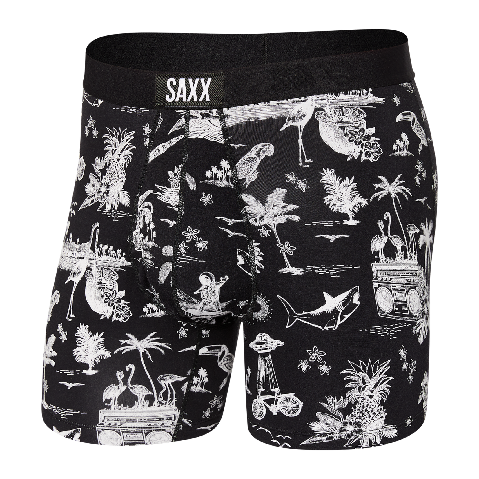Saxx SAXX ULTRA SOFT BLACK ASTRO SURF AND TURF