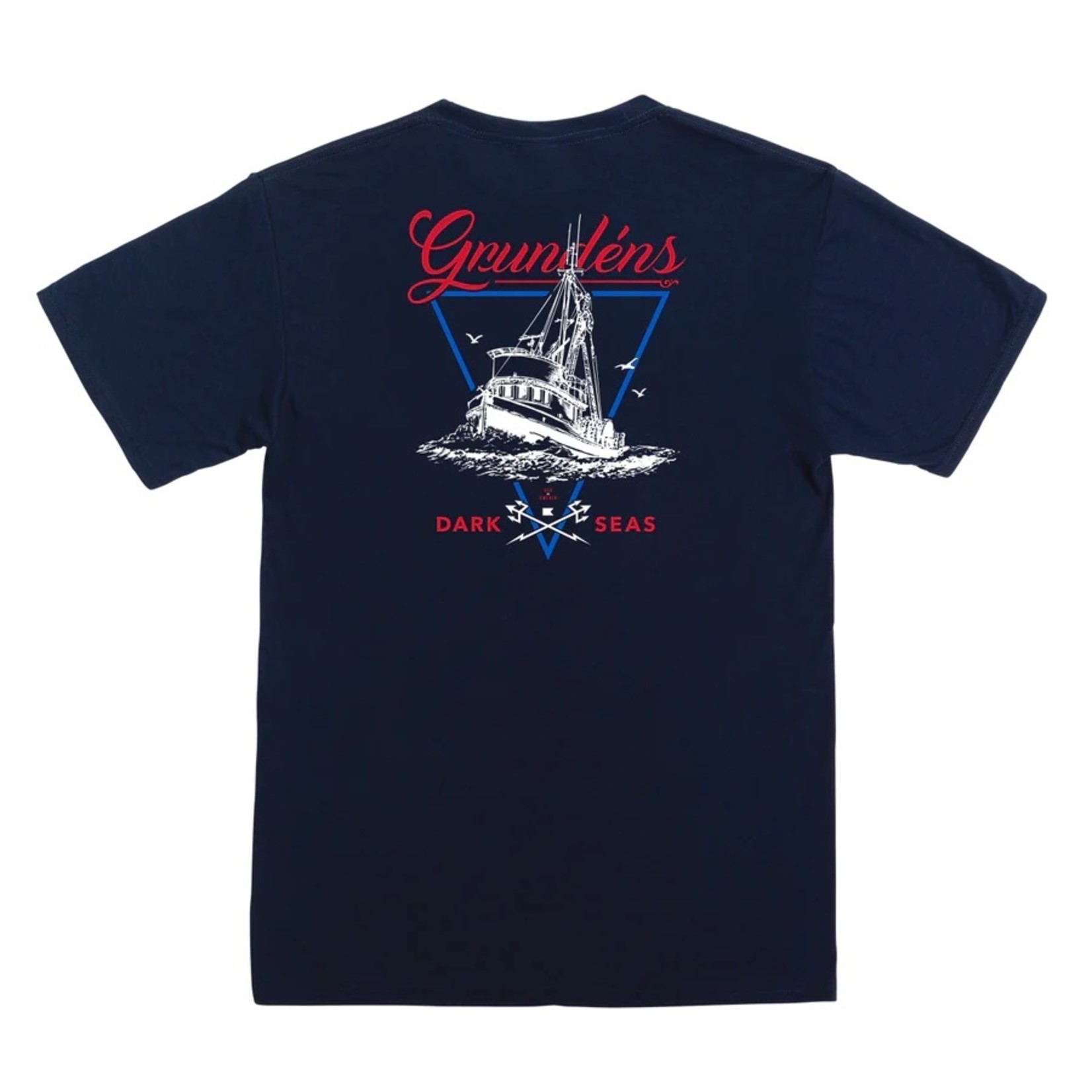 Dark Seas Dark Seas Long Range Tee Navy