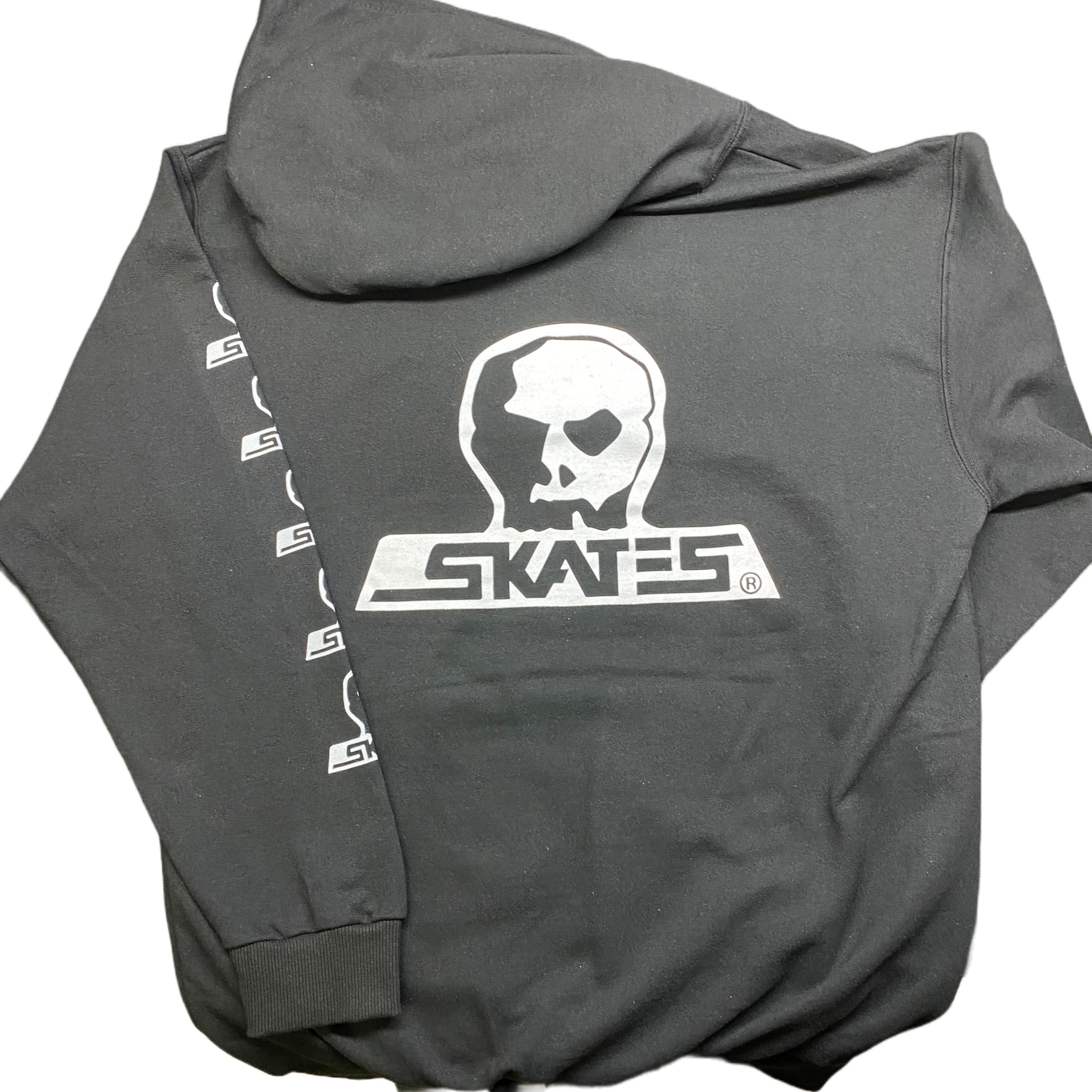 Skull Skate Skull Skates Logo Hood Black