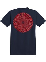 Spitfire SPITFIRE CLASSIC SWIRL SS TEE NAVY W/RED