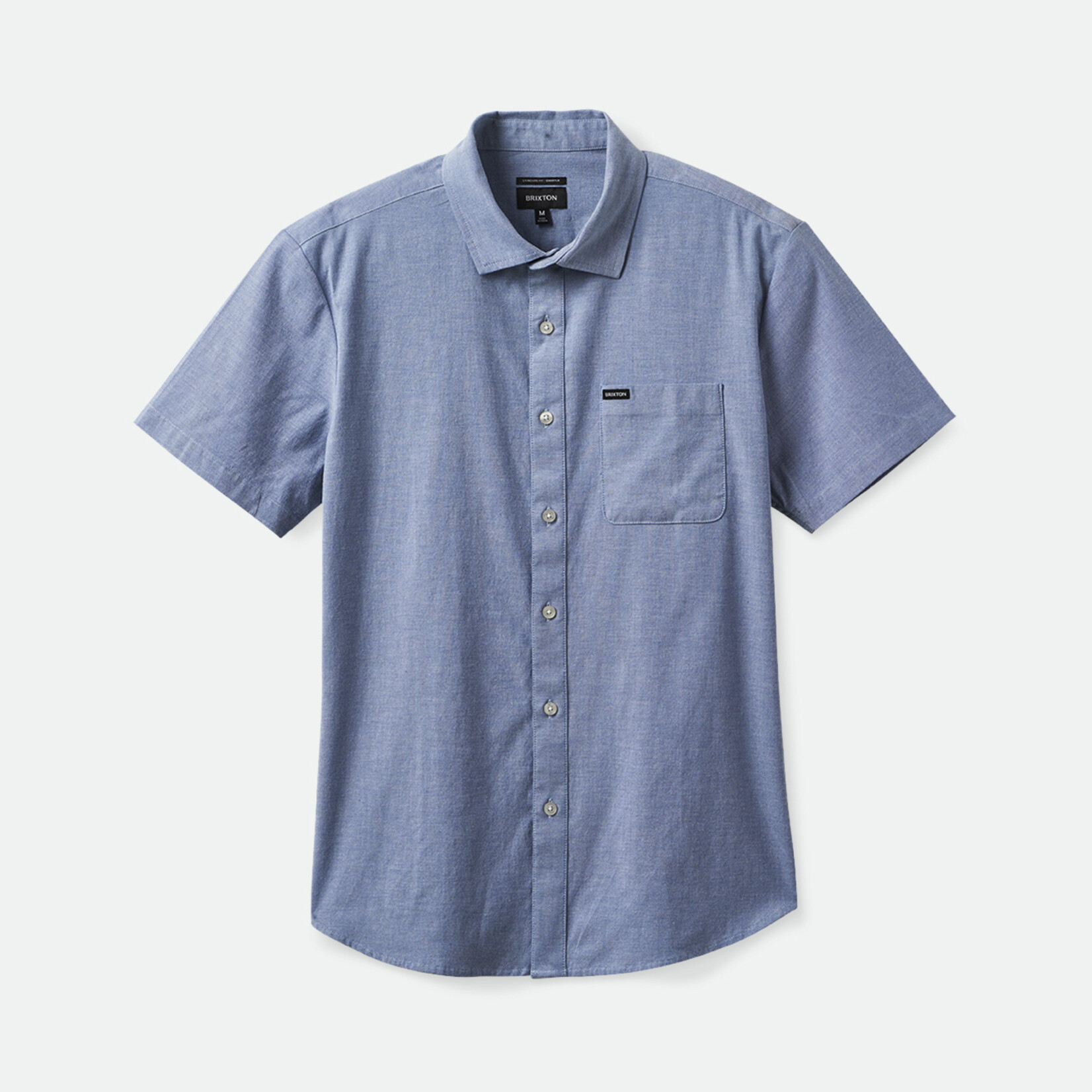 Brixton Brixton Charter SS Wvn L.Blue Chambray