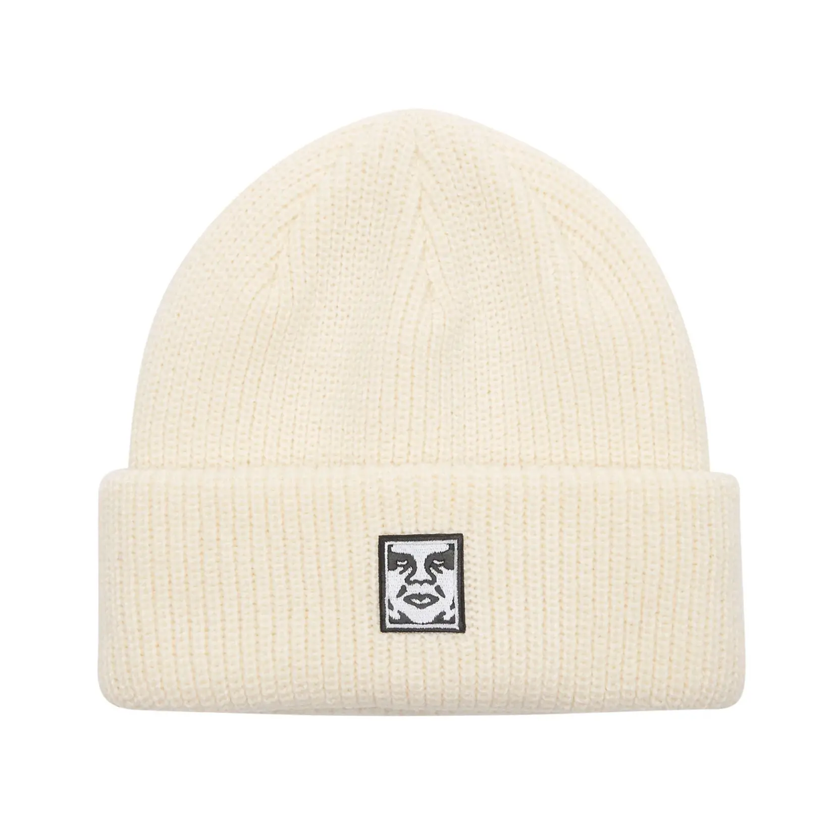 OBEY Obey Mid Icon Patch Cuff Beanie Unbleached