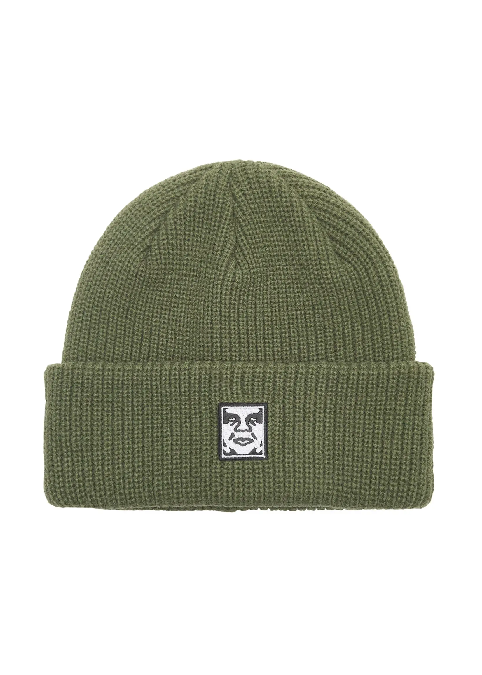 OBEY OBEY MID ICON PATCH CUFF BEANIE ARMY