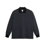 Polar Polar Polo LS Shirt Houndstooth Black/Grey