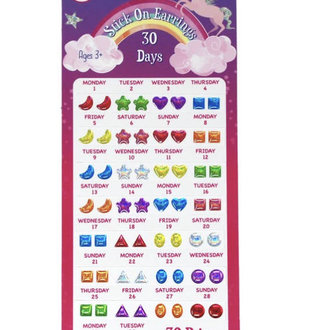 Pink Poppy Stick On Earrings