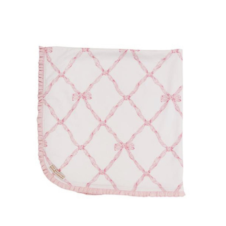The Beaufort Bonnet Company Baby Buggy Blanket- Belle Meade Bow